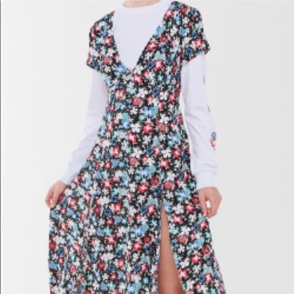 New Urban Outfitters Sophie slit front dress size S